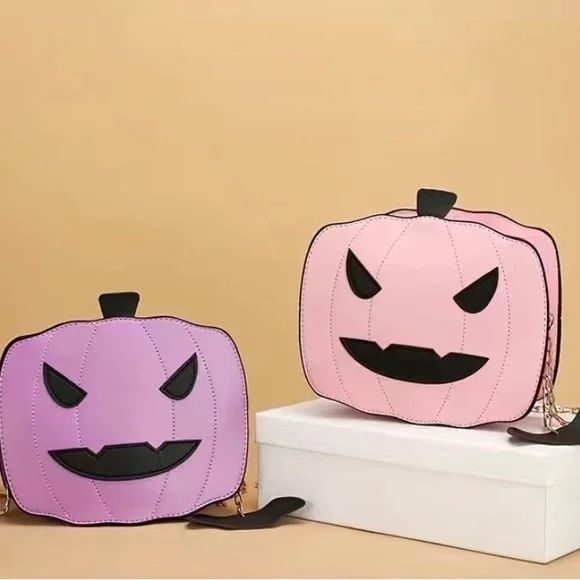💕Pink Pumpkin Crossbody - Picture 2 of 3